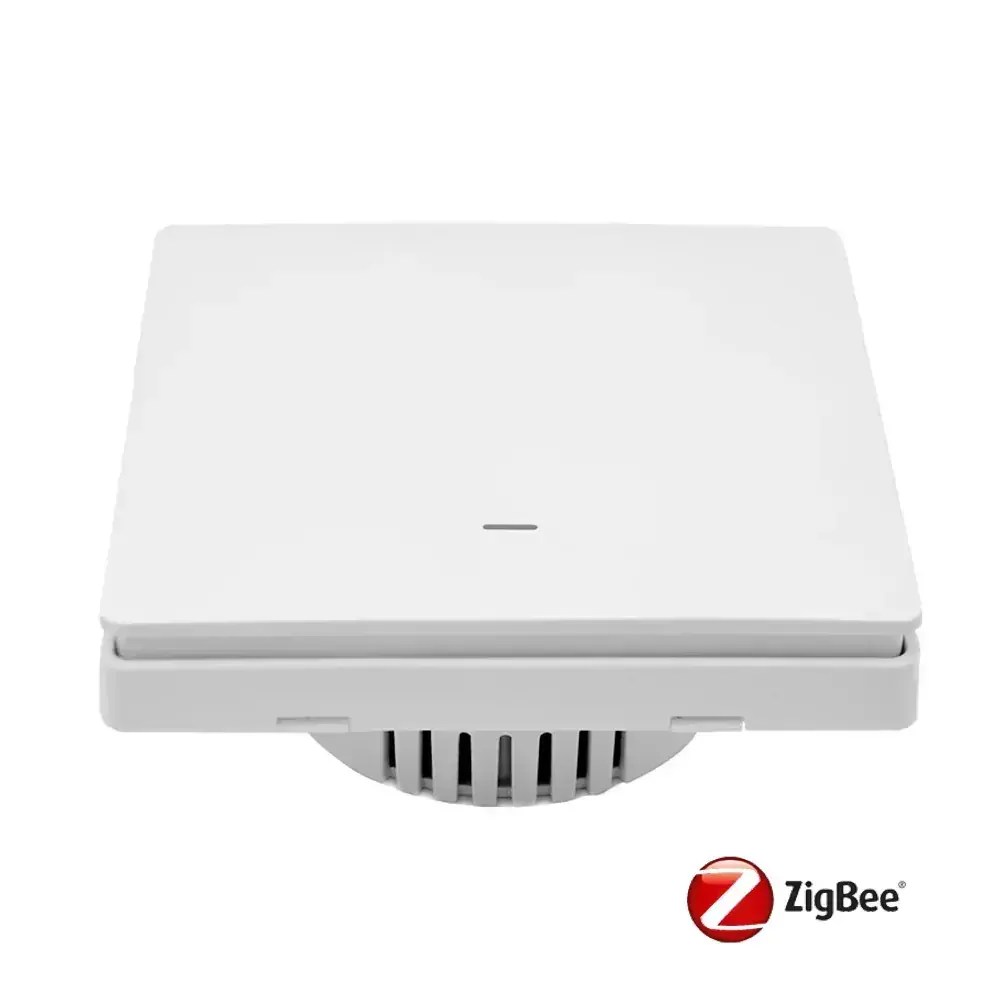 Tlačítkový ZigBee vypínač bez "nuly" - 1CH