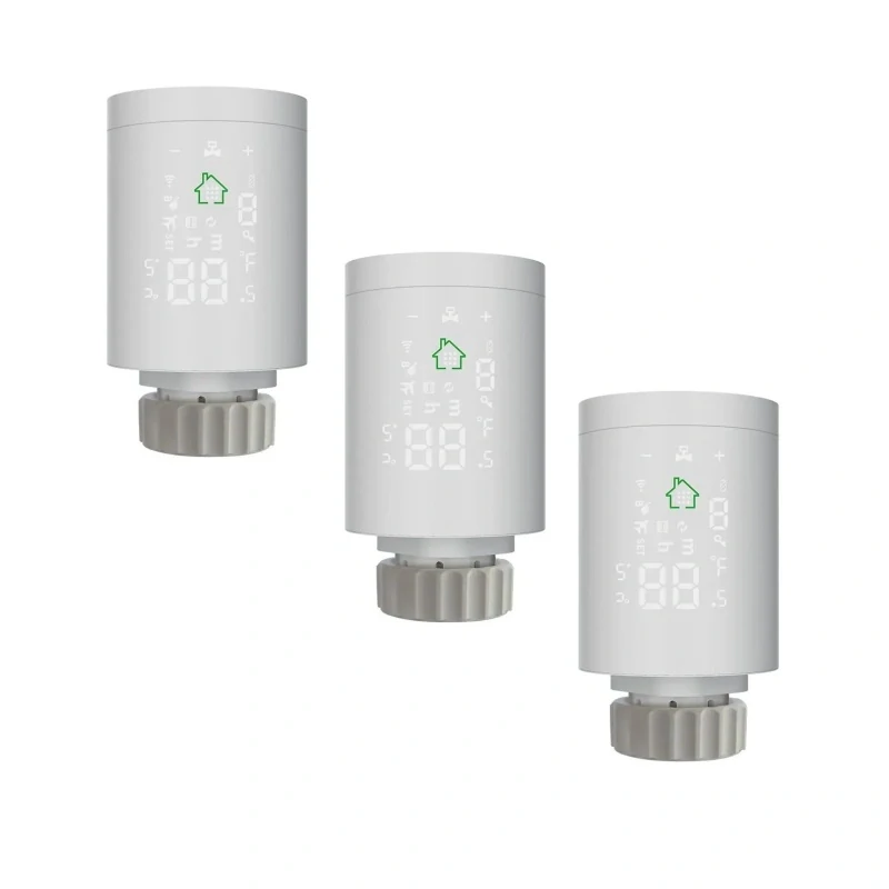3x ZigBee Termostatická Hlavice HY368 - Tuya