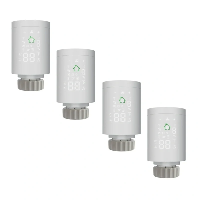 4x ZigBee Termostatická Hlavice HY368 - Tuya