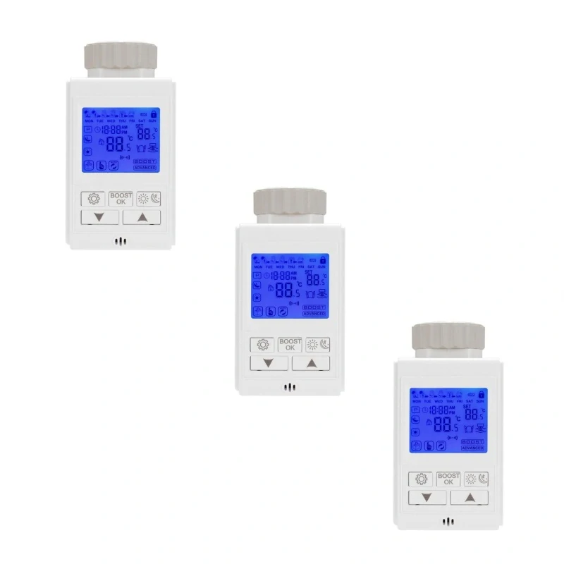 3x ZigBee Termostatická Hlavice - Tuya