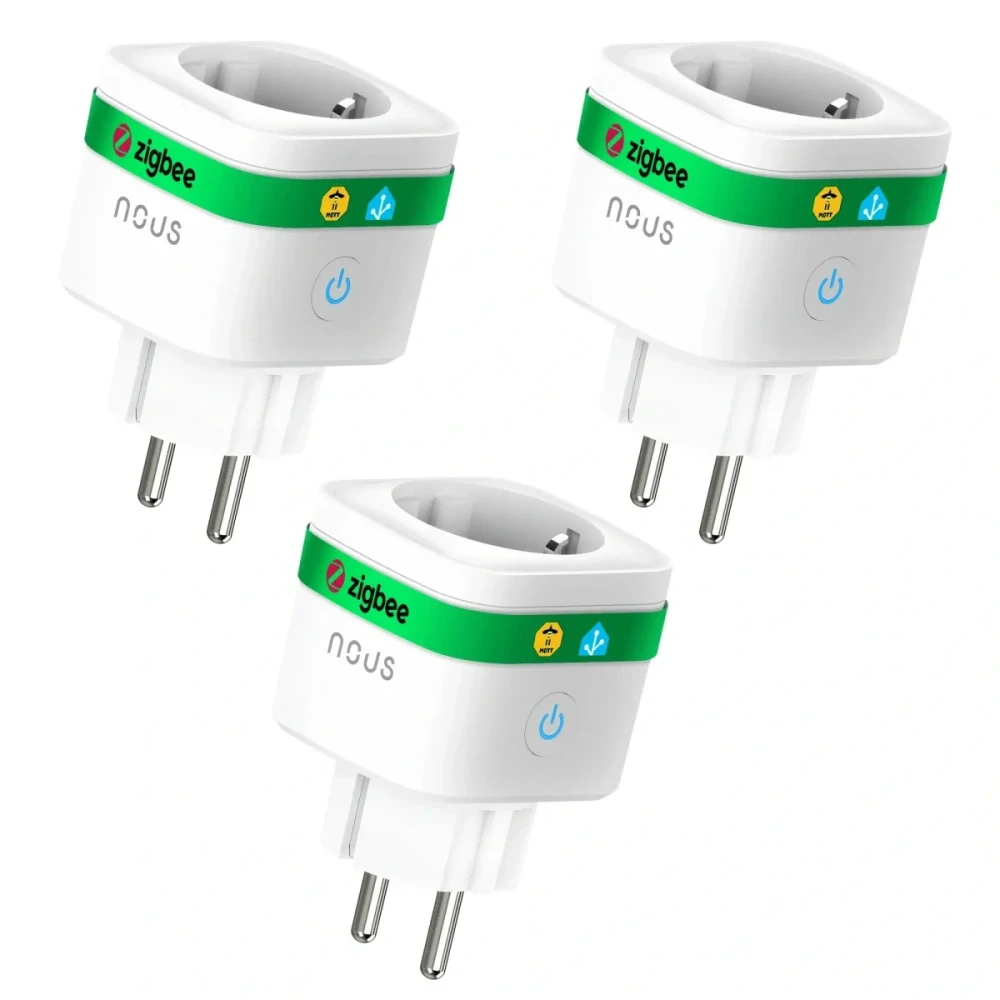 Nous A7Z ZigBee zásuvka s měřením spotřeby 16A, 3 pack