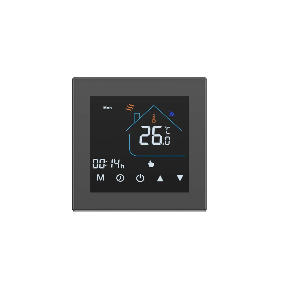 WiFi Termostat 16A pro přímotopy černý Smartica TP10BW, Tuya