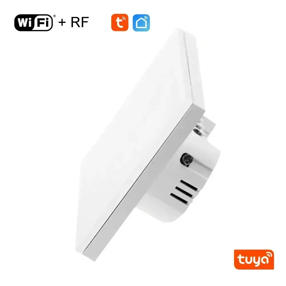 WiFi+RF vypínač bílý 2CH s nulou i bez nuly - Tuya 