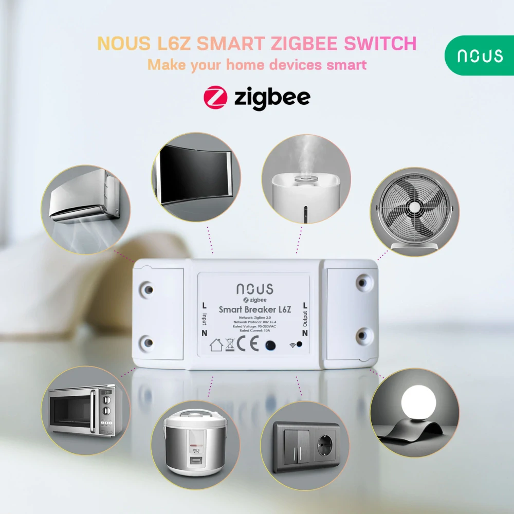NOUS L6Z ZigBee basic s měřením spotřeby energie