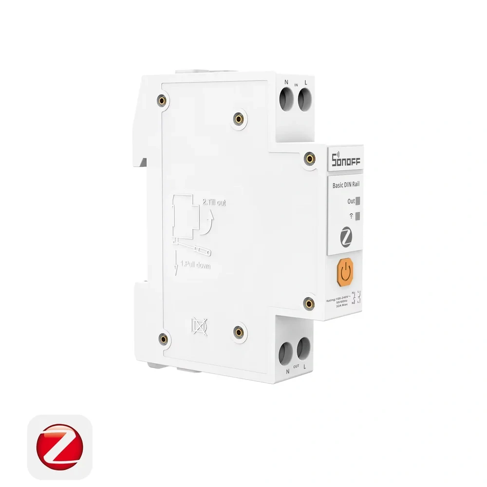 Sonoff BASIC-ZB1GSP Zigbee spínač 32A na DIN lištu