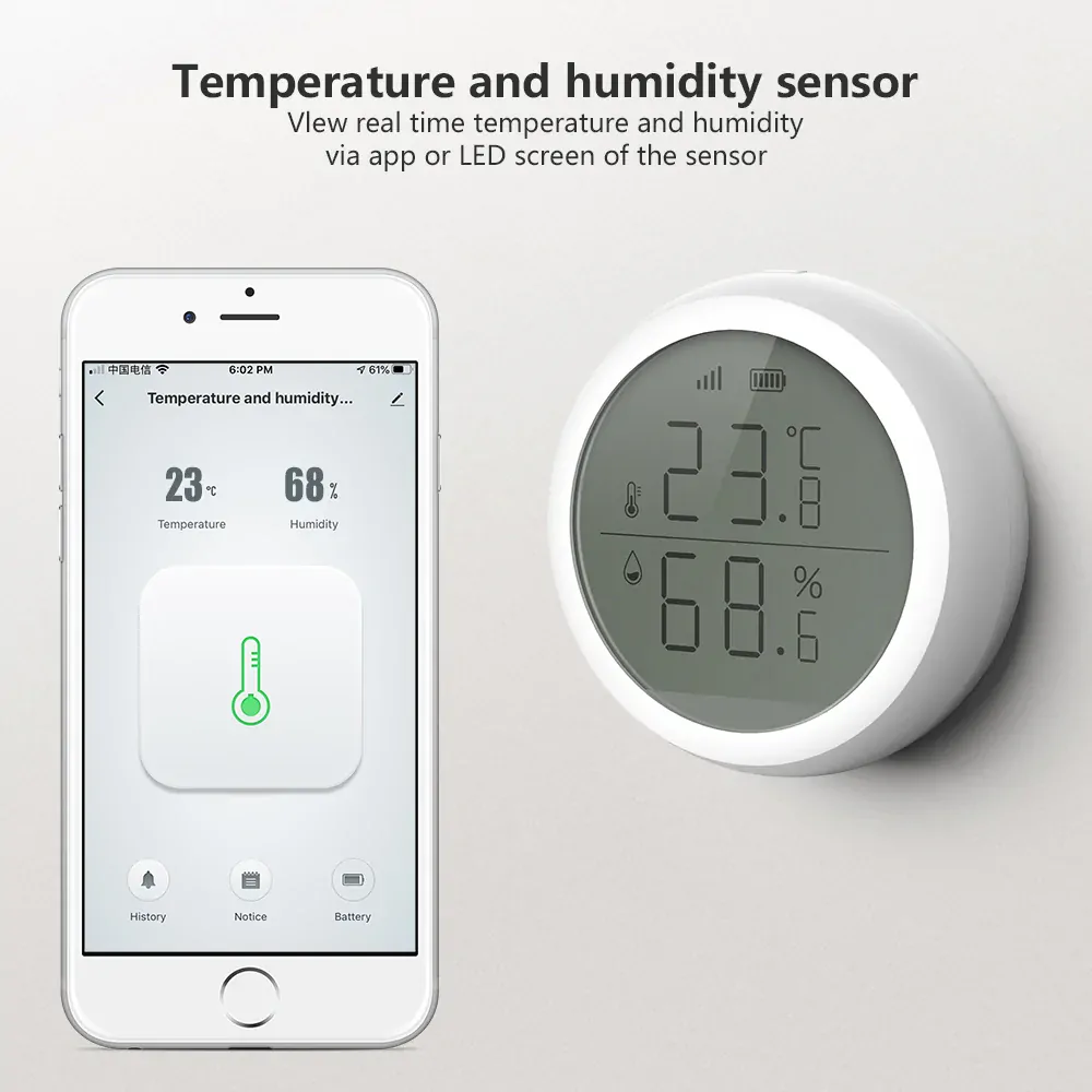 ZigBee Sensor Teploty a Vlhkosti s Displejem