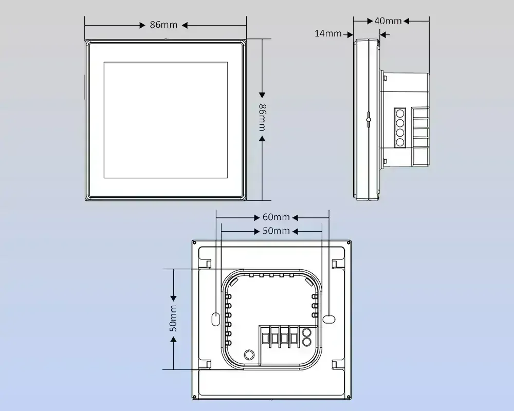 WiFi Termostat 16A pro přímotopy - eWeLink