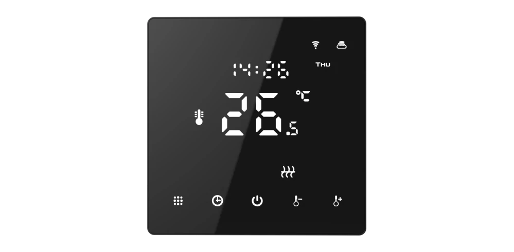 Wifi termostat Smartica HY608W 16A pro přímotopy černý