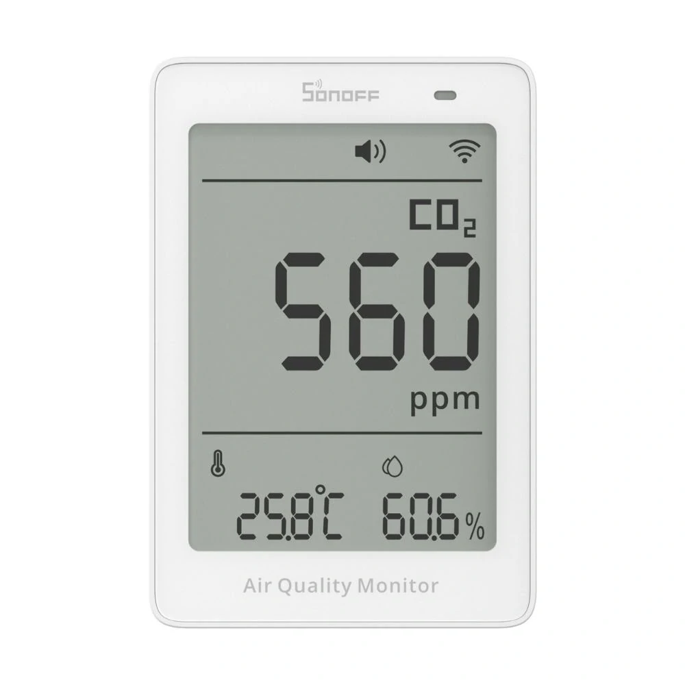SONOFF AirGuard CO2 SAWF-08P – Wifi monitor kvality vzduchu