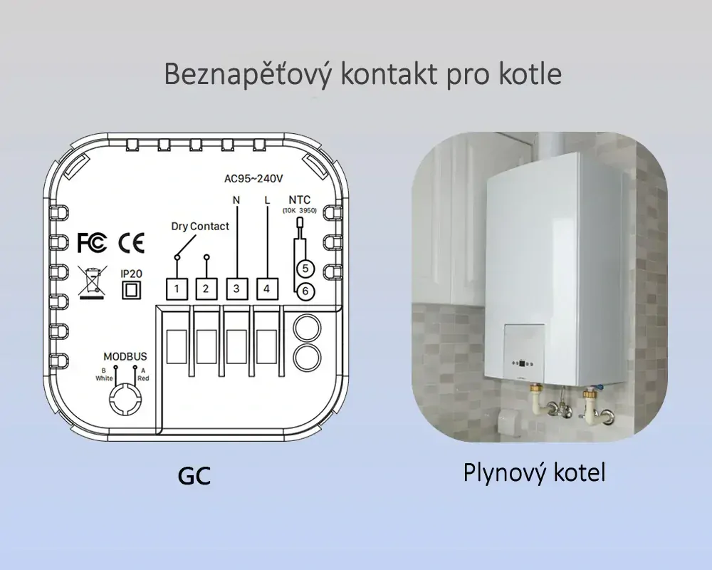 WiFi Termostat 3A pro kotle - eWeLink