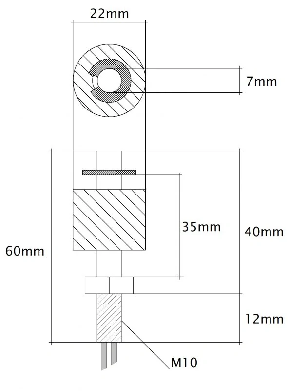Plovákový senzor vodní hladiny 40x22mm