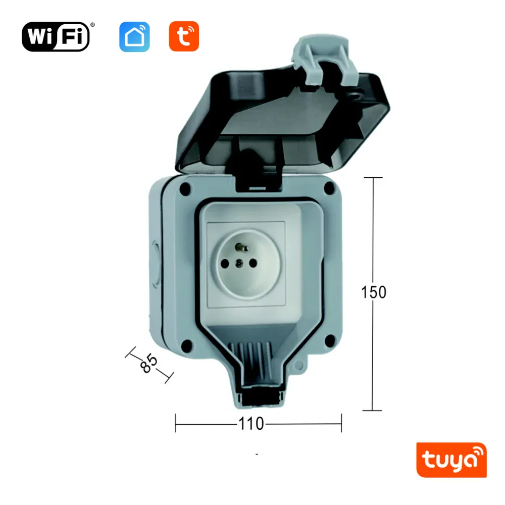 Venkovní WiFi zásuvka IP66 - Tuya