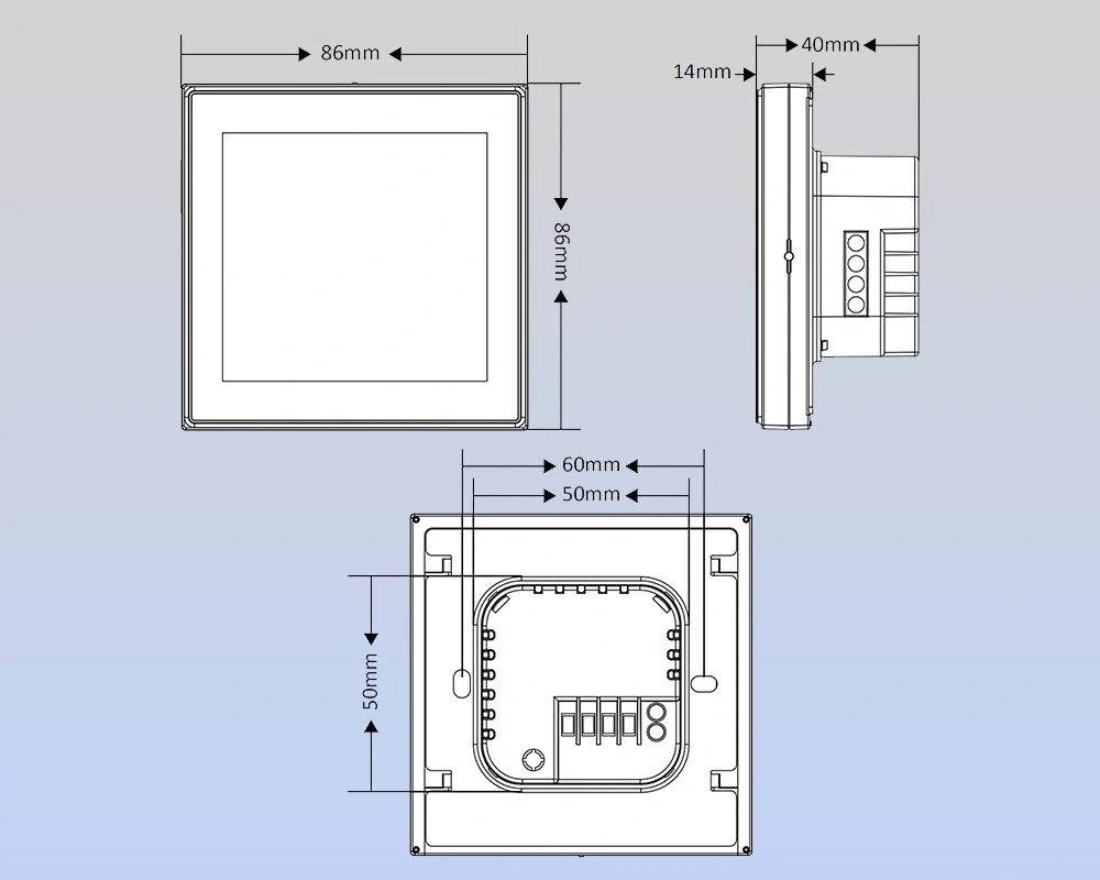 WiFi Termostat 5A pro kotle bílý Smartica TK10WW, Tuya