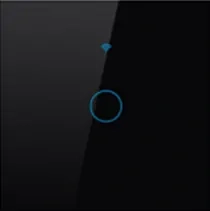 WiFi+RF vypínač černý 1CH s nulou i bez nuly - Tuya