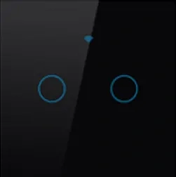 WiFi+RF vypínač černý 2CH - Tuya