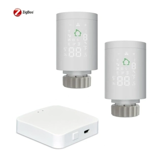 2x ZigBee Termostatická Hlavice HY368 - Tuya + Zigbee brána
