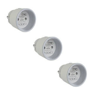 Sada 3x WiFi Zásuvka s měřením spotřeby 16 A - Tuya