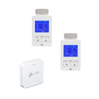 2x ZigBee Termostatická Hlavice - Tuya + Zigbee brána