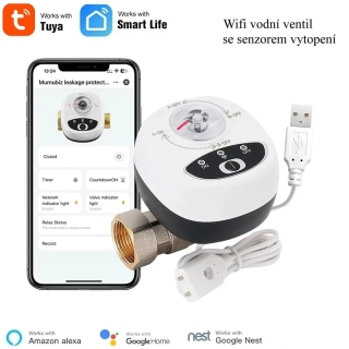 Tuya WiFi ventil na vodu DN20